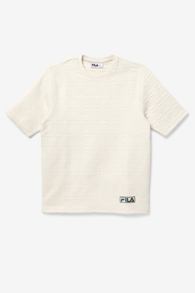 Fila T-Shirt Boldface Mens Beige - India MAZ-914702